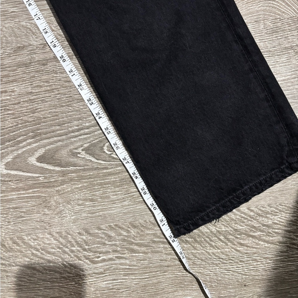 AGOLDE Kelly Jean in Fuse Black Distressed Straight Leg Size 31 NWT - Picture 5 of 13